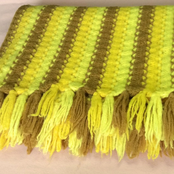 FINAL SALE PRICE Earthy Handmade Crocheted Afghan - Picture 1 of 4